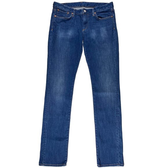 Evisu Slim Fit Seagull Pocket 11oz Blue Jeans mens size 32x31.5 - Picture 2 of 11